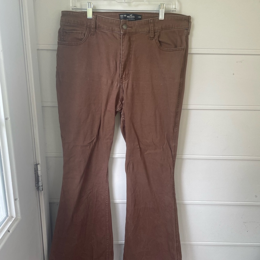 Hollister Brown Flare Pants